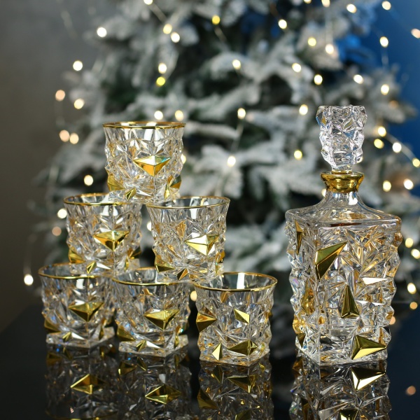 Набор для виски VERTIGO золото 7 шт. Same 