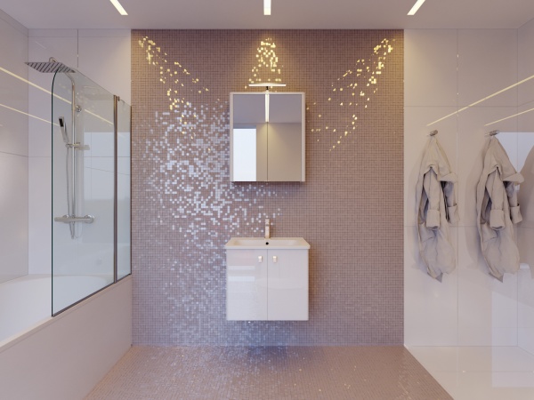 Тумба підвісна ЮВЕНТА Тумба Novara - 60 підвісна біла з умивальником Urban-60