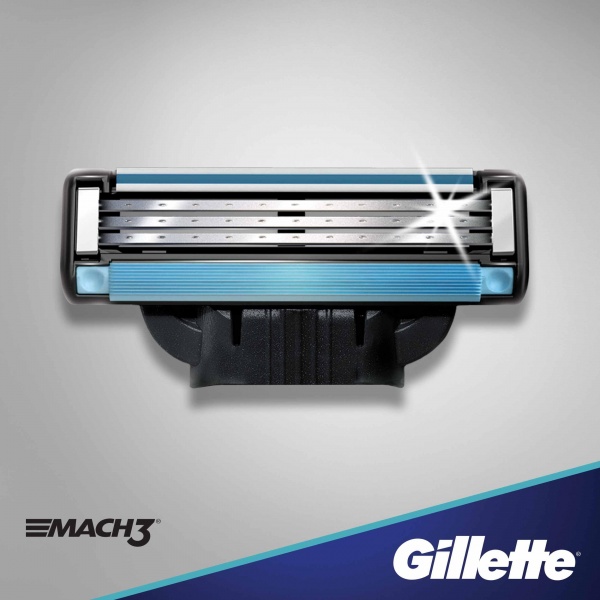 Комплект сменных кассет Gillette Mach 3 12 шт.