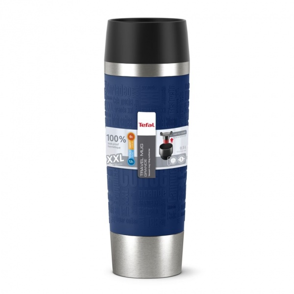 Термочашка Travel mug 0,5 л голубая k3082214 Tefal