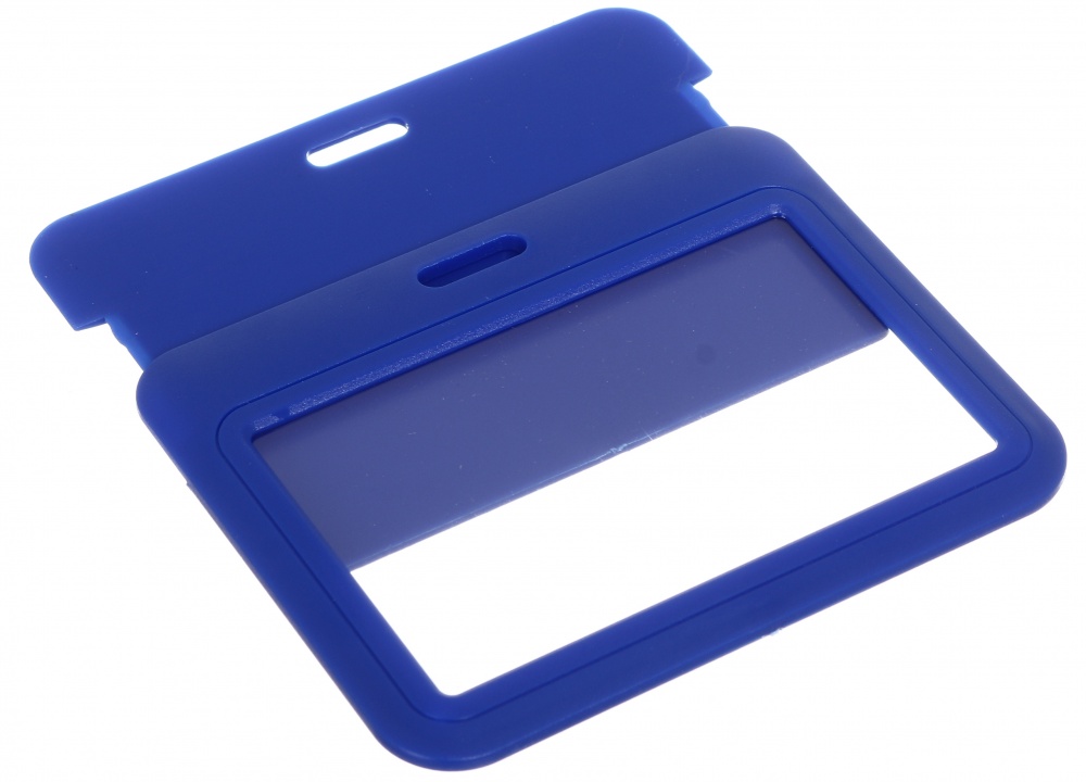 Бейдж горизонтальний 55х85 мм синій Nota Bene