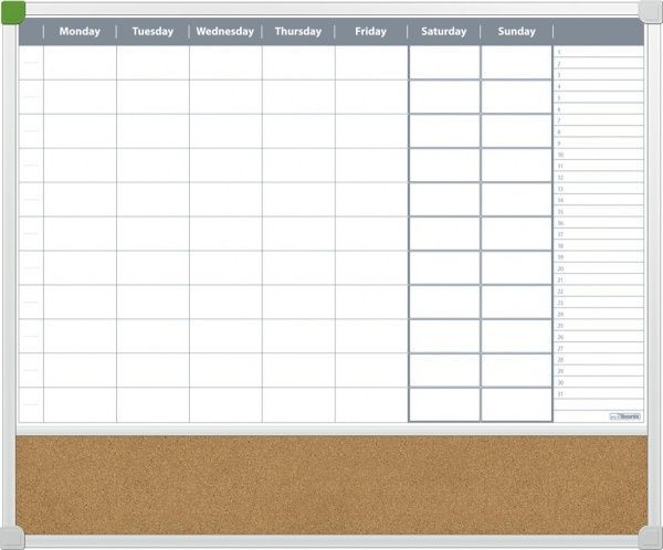 Доска-планер 2х3 на неделю 50х60 см TPC03/C56 