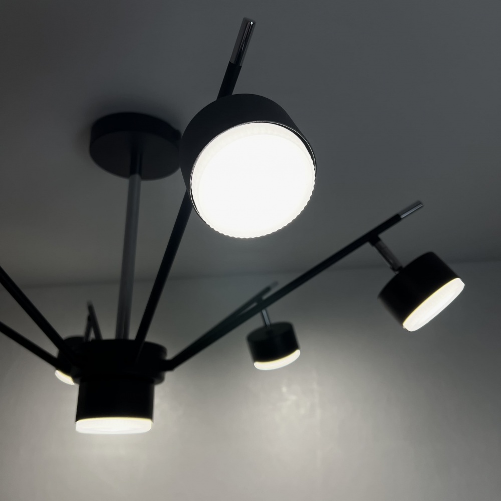 Люстра потолочная Luminaria Mary 7xGX53 черный хром MARY 7xGX53 BLACK/CHROME