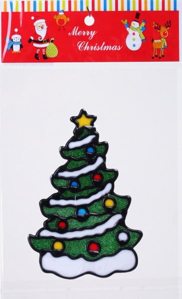 Наклейка декоративная силиконовая микс (6 дизайнов) в ассортименте 10x14 см