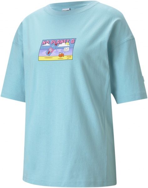 Футболка Puma Downtown Graphic Tee 53024449 S блакитний