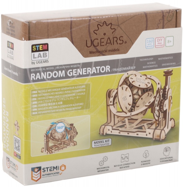 Деревянный 3D-конструктор UGEARS Рандомайзер