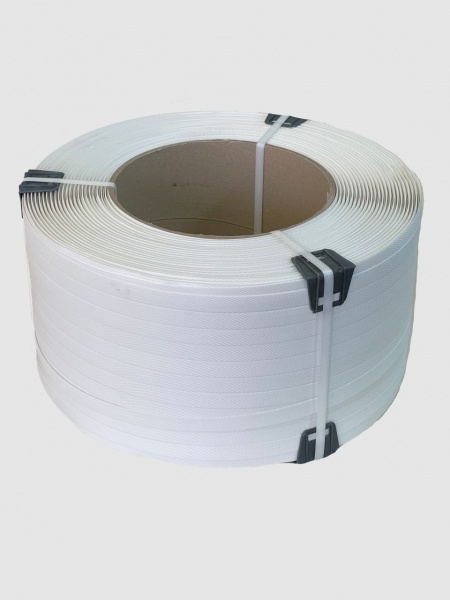 Лента полипропиленовая белая премиум 0,9x19 мм