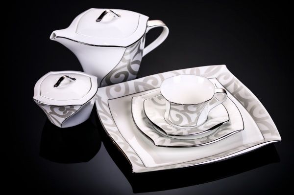 Сервиз чайный Gregory Platinum 21 предмет на 6 персон Narumi