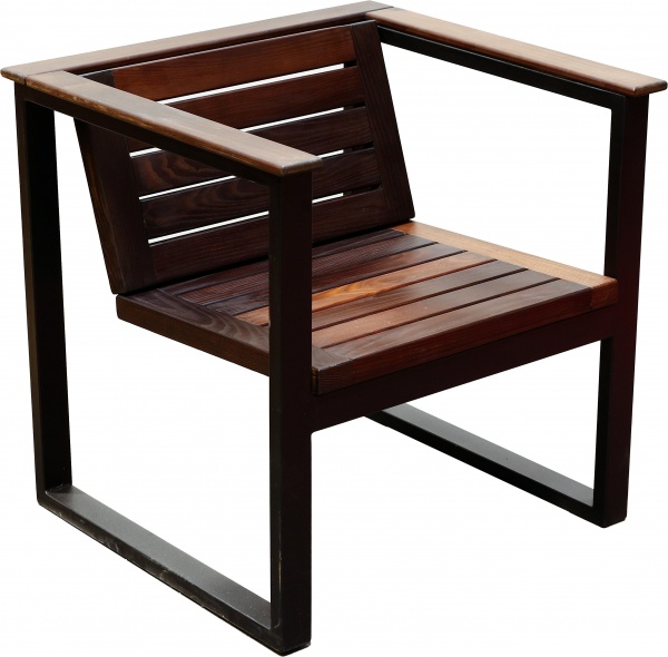 Комплект дерев'яних меблів з термо-модифікованої деревини коричневий 