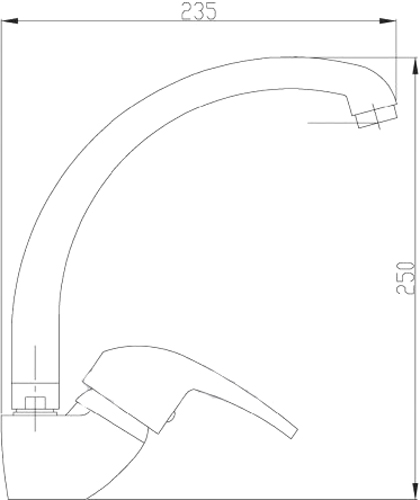 Смеситель для кухни Invena Ava New BZ-06-L01