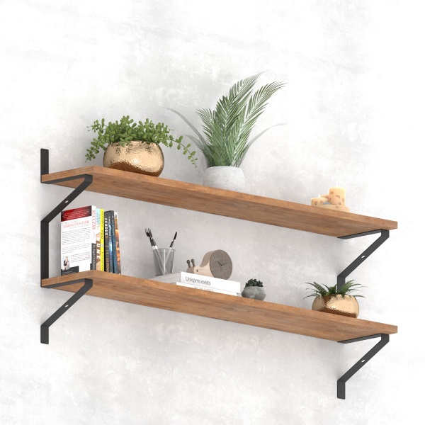 Кронштейн для полиць Valore Трикутник подвійний Loft SB-DT-21