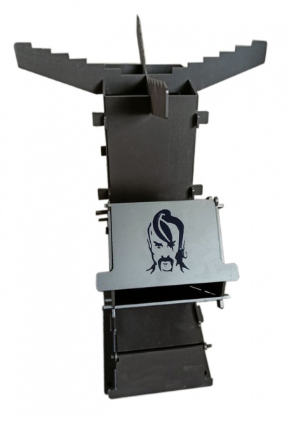 Піч ракетна Сталевий характер «турбо піч» на трісках мала