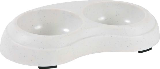 Миска Trixie для собак подвійна пластик 2x0.2 л 10 cм в асортименті (924967)