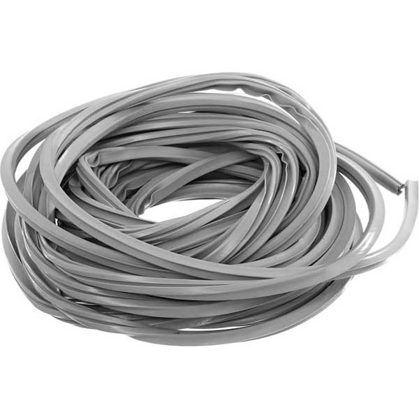 Уплотнитель в паз фигурный Vektor 12 м серый