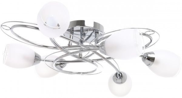 Светильник потолочный Accento lighting Dijon 60 Вт E14 хром 