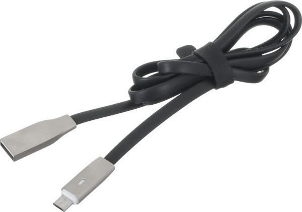 Кабель VL-004BK Voin USB - Micro USB 1m с индикатором