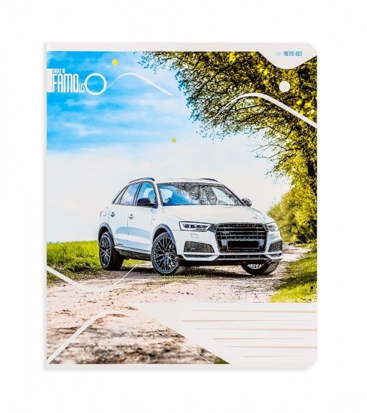 Комплект зошитів Популярні автомобілі 24 аркуша в клітку 20 шт. Поділля