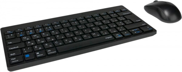 Комплект бездротовий RAPOO 8000M Black 