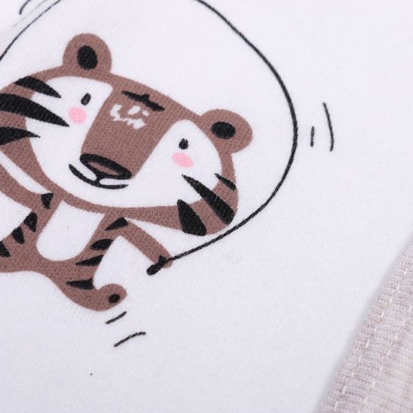 Боди детское унисекс Baby Veres Crazy Zoo р.56 бежево-коричневый-2 