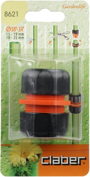 Соединение ремонтное Claber для шлангов 6/8