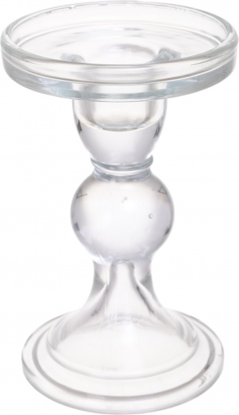 Свічник Royal 8,5х8,5х13,5 см прозорий