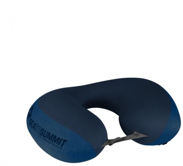 Подушка надувная Sea To Summit Aeros Premium Pillow Traveller STS APILPREMYHANB синий