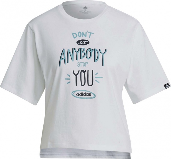 Футболка Adidas W DNT STP G T GS4156 р.XS біло-зелений