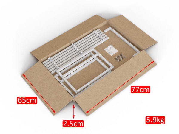 Тумба под умывальник Altstahl Tero 1 с одним поручнем (766x330x466) белая