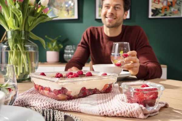 Емкость для продуктов с крышкой MasterSeal Glass стекло 2 л N1041110 Tefal