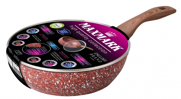 Сковорода з кришкою 26x6,9 см MK-FP5026G Maxmark