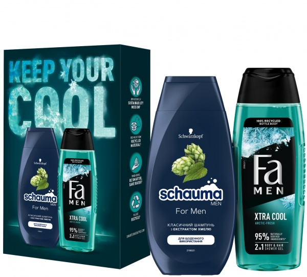 Набор подарочный для мужчин Schauma Keep your cool