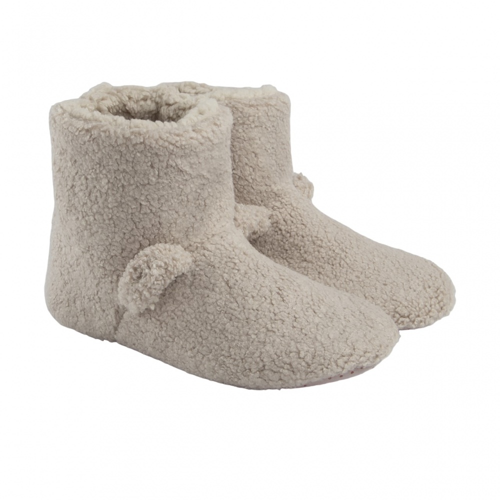 Капці домашні Twins Чобітки жіночі TEDDI 11022 р.38/39 молочний