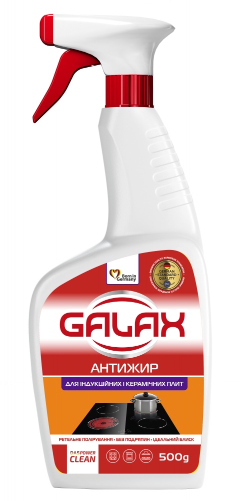 Чистящее средство Galax керамических и индукционных плит das Power Clean 500 г