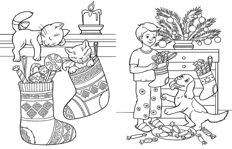 Книга-розмальовка «Зимові свята» 978-617-09-9125-6