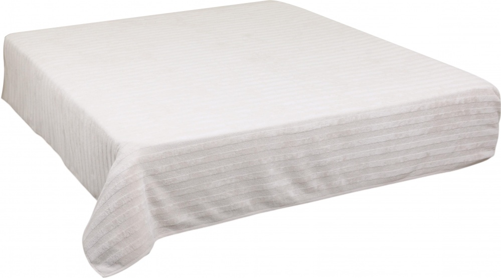 Простыня махровая 160x220 см ваниль IDEAL TEXTILE