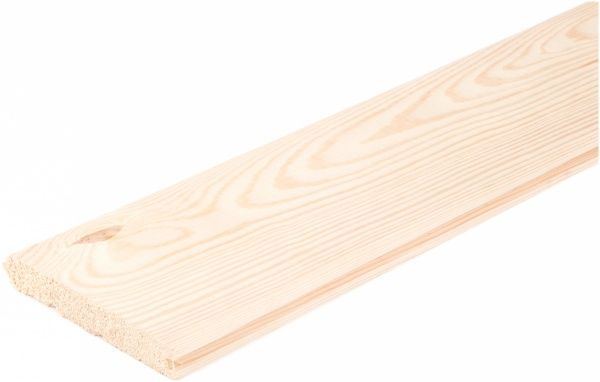 Вагонка деревянная сосновая (имитация бруса) 20x130x3000 мм (уп. 10 шт.)