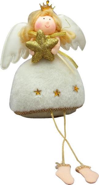 Прикраса новорічна Девілон Ангелочок 6 шт. 220259 25 см