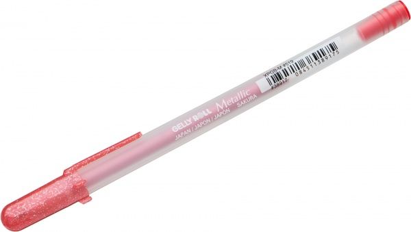 Ручка гелева Sakura Metallic Червона 