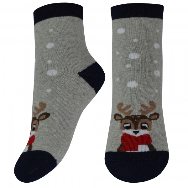 Шкарпетки дитячі унісекс Легка хода 9251 р. 14–16 сірий меланж 