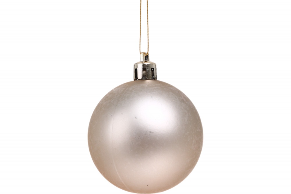 Набір ялинкових куль різна фактура 2 кольори в асортименті d 60 мм 50 шт./уп.