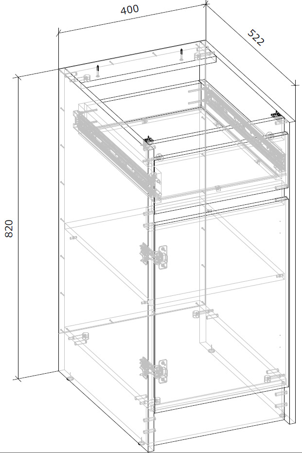 Тумба нижня МС Злата з одним ящиком 40х82х52 шиншила сіра/дуб артізан Грейд
