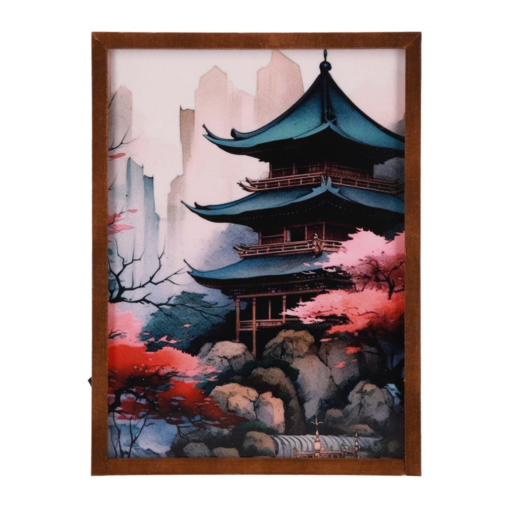 Настільна лампа декоративна The 11's Японія 1x3 Вт без цоколя дуб