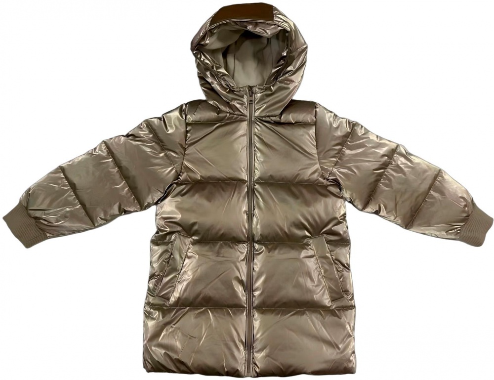 Куртка-пуховик для девочек HW р.140–146 серый COG2912303