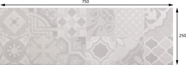 Плитка Allore Group Dover Patchwork Pearl W M NR Satin 1 