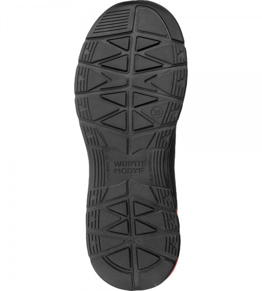 Полуботинки рабочие WURTH MODYF с композитним подноском DAILY RACE S1P р.40 M416171040 черный с красным