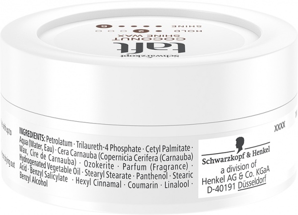 Віск TAFT Coconut для блиску волосся 75 мл 