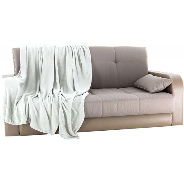 Плед микрофибра Underprice серый 200x220 см 50938434