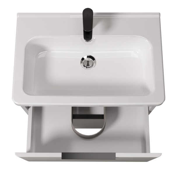 Тумба на ніжках Мойдодир Freya 60 з умивальником Creavit Ipek 60