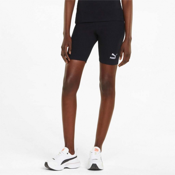 Велосипедки Puma CLASSICS RIBBED SHORT TIGHTS 53350701 р. S чорний