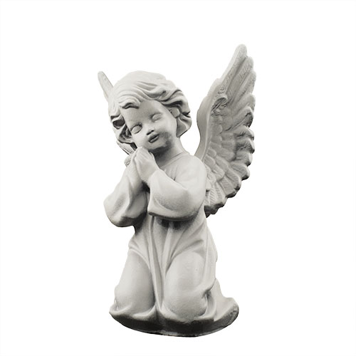 Статуетка Ангел в молитві малий білий (полістоун) AN0032-8(P)